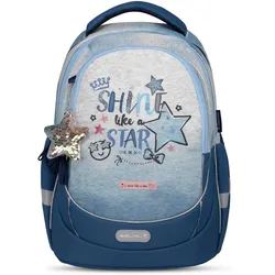 Belmil Leisure Plus Schulrucksack mit Brustgurt - "Shine like a Star Jeans" Koffer24