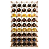 Proregal Weinregal Braun, Holz, Kiefer, Rechteckig, 52.5x92.5x24.5 cm, Wohnzimmer, Regale, Weinregale