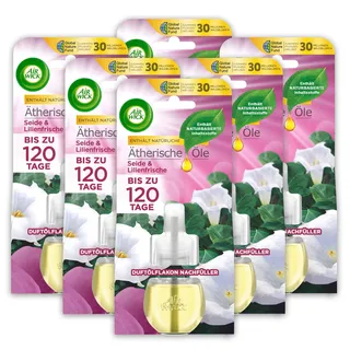 Airwick Air Wick Duftölflakon Nachfüller, Seide & Lilienfrische, 1er Pack (1 x 19 ml)