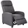 Beliani Fernsehsessel EMINENCE Kunstleinen 66 x 103 x 74 cm Dunkelgrau mit Relax-Funktion