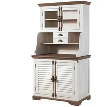 MASSIVMOEBEL24.DE Buffet Mango 106 x 60 x 196 cm Weiß