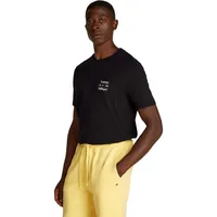 Tommy Hilfiger Herren T-Shirt Kurzarm Stack Tee mit Rundhalsausschnitt,