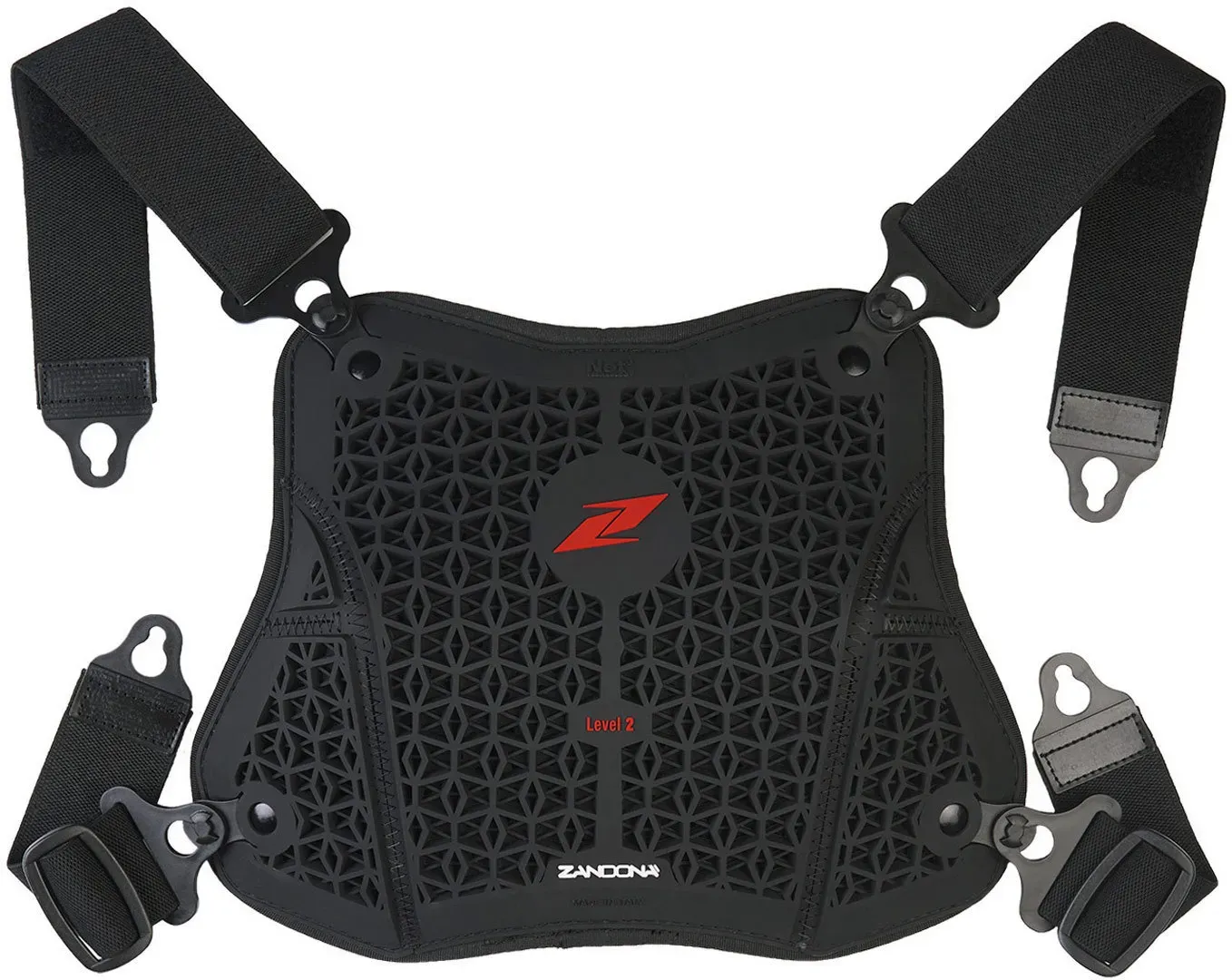Zandona NetCube Armor Chest Damen Brustprotektor, schwarz, Größe S M