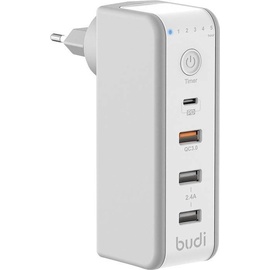 Budi Dual USB charger with timer 301TE 5V=2.4A 32 W