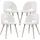 [en.casa] Esszimmerstuhl Karijoki Webstoff Beige 4er Set