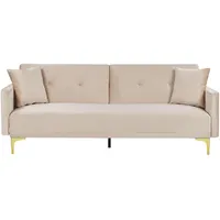 Beliani, Sofa + Bettsofa, Lucan (3-Sitzer)