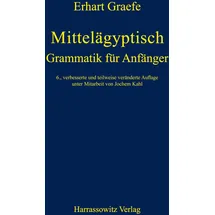 Harrassowitz Verlag Mittelägyptische Grammatik für Anfänger