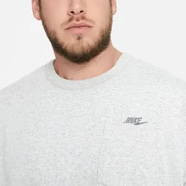Nike Sportswear Club Herren-T-Shirt Dark Grey Heather/Black XXL