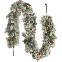 Beliani Weihnachtsgirlande 180 cm Weiß