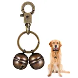 KGDUYC katzenglocke,pet bells,Extra laute Katzen- und Hunde Glocke für Halsband, Haustier-Tracker und Falknerei, tracker katze,robuster Messinghalsband-Anhänger mit drehbarem Karabinerverschluss