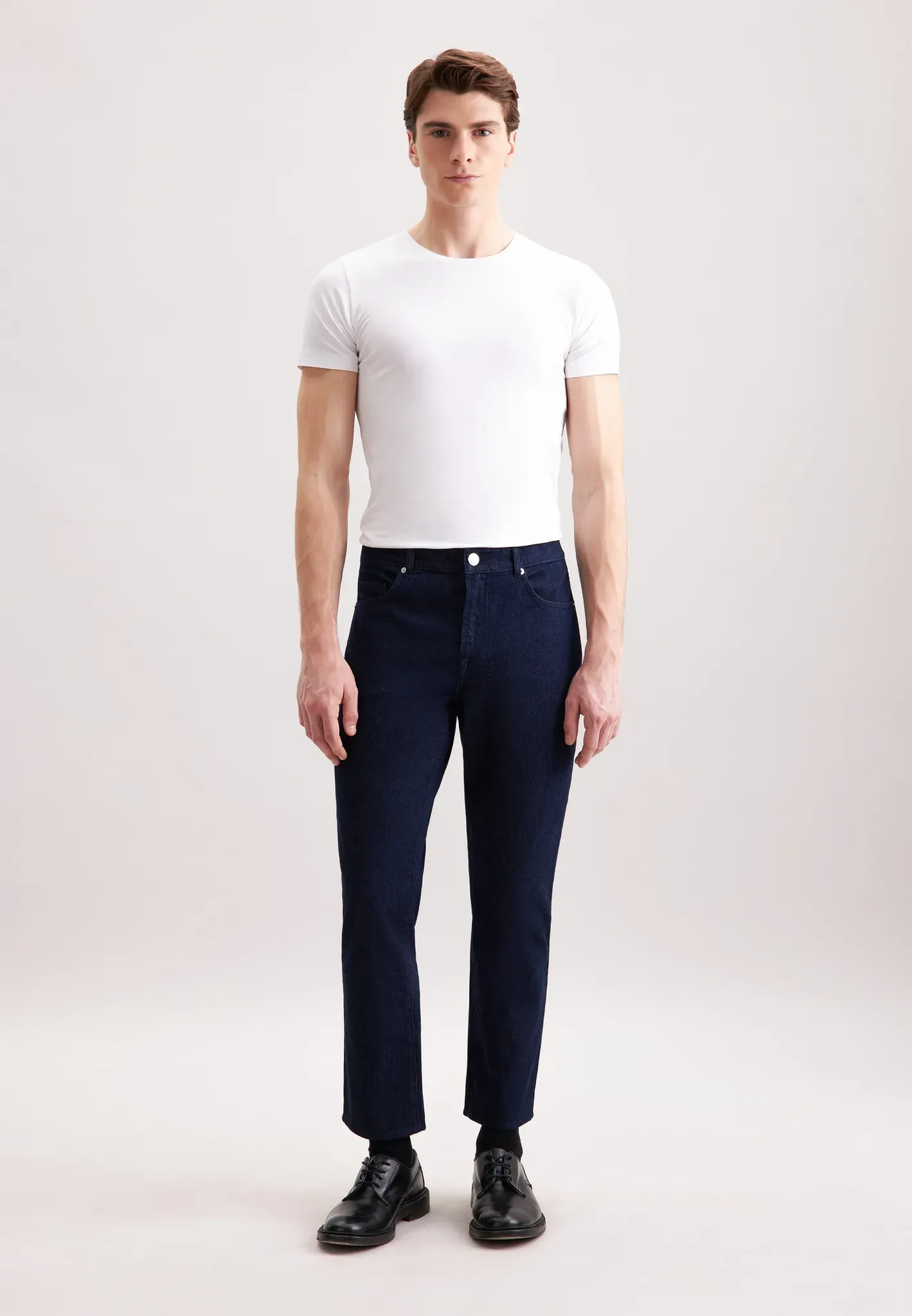 5-Pocket-Hose SEIDENSTICKER, Herren, Gr. 36/30, Normalgrößen, blau (navy), 100% Baumwolle, unifarben, Hosen 5-Pocket-Hose