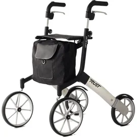 TRUST CARE Outdoor Rollator Let's Go Out faltbar beige/silber