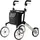 TRUST CARE Outdoor Rollator Let's Go Out faltbar beige/silber
