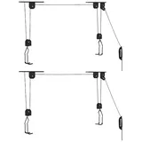 vidaXL Fahrradlifts 2 Stk. Deckenmontage 20 kg