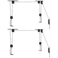 vidaXL Fahrradlifts 2 Stk. Deckenmontage 20 kg