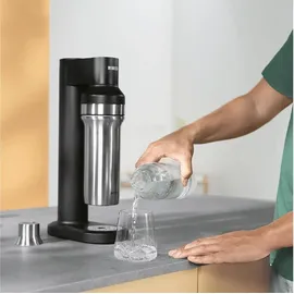 Brita Glasflasche für sodaTRIO Wassersprudler 1 l grau/transparent + 2er Pack
