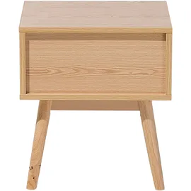Beliani Nachttisch ARVADA Hellbraun,