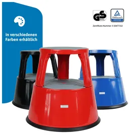 Dönges Rollhocker, Metall, rot