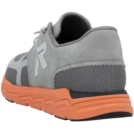 Rieker Preston Herren Weite F grau/orange 42