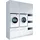 laundreezy Mehrzweckschrank-Set 186 x 238 x 68 cm Weiß