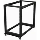 Startech 4POSTRACK18U - 18U Open Cabinet Rack with Wheels