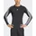 adidas Herren Shirt TECHFIT Compression Training 3-Streifen, Größe XL in Grau BLACK