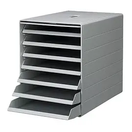 Durable Schubladenbox Idealbox Plus 25,0 x 36,5 x 32,2 cm 7-tlg. grau