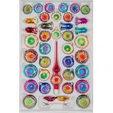 Christbaumkugeln-24.de 39 tlg. Glas-Weihnachtskugeln Set in Hochglanz Vintage Style