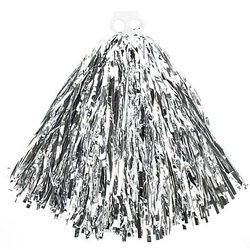 Pompon, "Metallic", silber