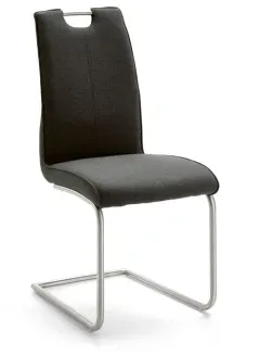 Niehoff Schwingstuhl 2881, Messina anthrazit, Gestell Edelstahl