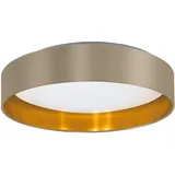 EGLO Maserlo 2 Deckenleuchte, taupe, gold