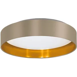 EGLO Maserlo 2 Deckenleuchte, taupe, gold
