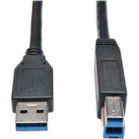 Tripp Lite U322-006-BK USB Kabel 1,83 m USB 3.2 Gen 1 SuperSpeed-Gerätekabel (A-zu-B Stecker/Stecker) Schwarz,