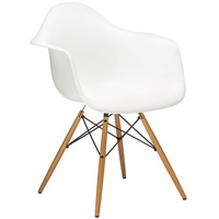 Vitra Stuhl Eames Plastic Armchair DAW 83x63x59 cm, Gestell: Ahorn, Designer Charles & Ray Eames