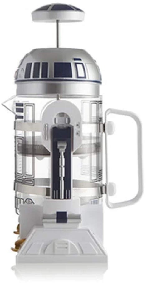 CHO 2021NEU Star Wars R2-D2 Roboter Handbuch Kaffeemaschine-Mini Französisch gepresste Kaffeekanne 960ml