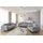 s-style möbel Couch Strukturstoff 2-Sitzer + 1-Sitzer Grau