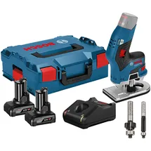 Bosch GKF 12V-8 12 V / 2x 4,0 Ah Akku + Ladegerät inkl. 2x Fräser in L-Boxx