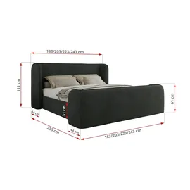MKS Emora Classic Duo 180 x 200 cm Dunkelgrau