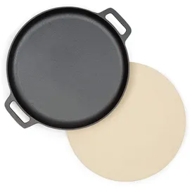 Klarstein Gusseisenpfanne Brat & Back-Set 3.1 S schwarz