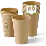 BIOZOYG Kaffeebecher 0,18 l Braun 50 St.