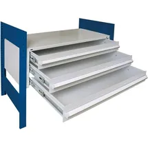 Schulte Schublade B1000xT500xH300 mm 3er-Set RAL 7035 - Artikel: 7830493041
