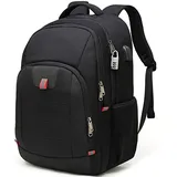 Della Gao Laptop Rucksack Herren, Arbeit Business Rucksack Wasserdicht Rucksack Schule Tasche Damen Daypack mit USB Ladeanschluss Rucksack für Männer Frauen Schule Arbeit Reisen