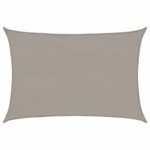 vidaXL Sonnensegel 160 g/m2 Rechteckig Hellgrau 2x3 m HDPE