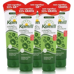 Kamill Hautcreme Kamill Hand & Nagelcreme Classic 133 ml - mit natürlicher Kamille (5er