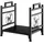 Costway Kaminholzregal 40 x 34 x 36 cm schwary