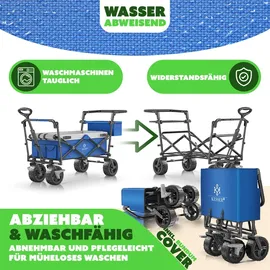 Kesser Bollerwagen faltbar GT9000 blau/grau