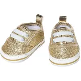 Heless 146 Puppen-Glitzer-Sneakers, Gold, Gr. 38-45 cm,