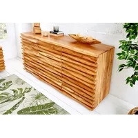 Riess Ambiente Massives Sideboard RELIEF 160cm Akazien Holz mit aufwändiger Front
