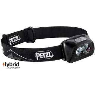 Petzl Actik Core Led 450 Lumen Stirnlampe Damen und Herren Kopflampe , Farbe:schwarz