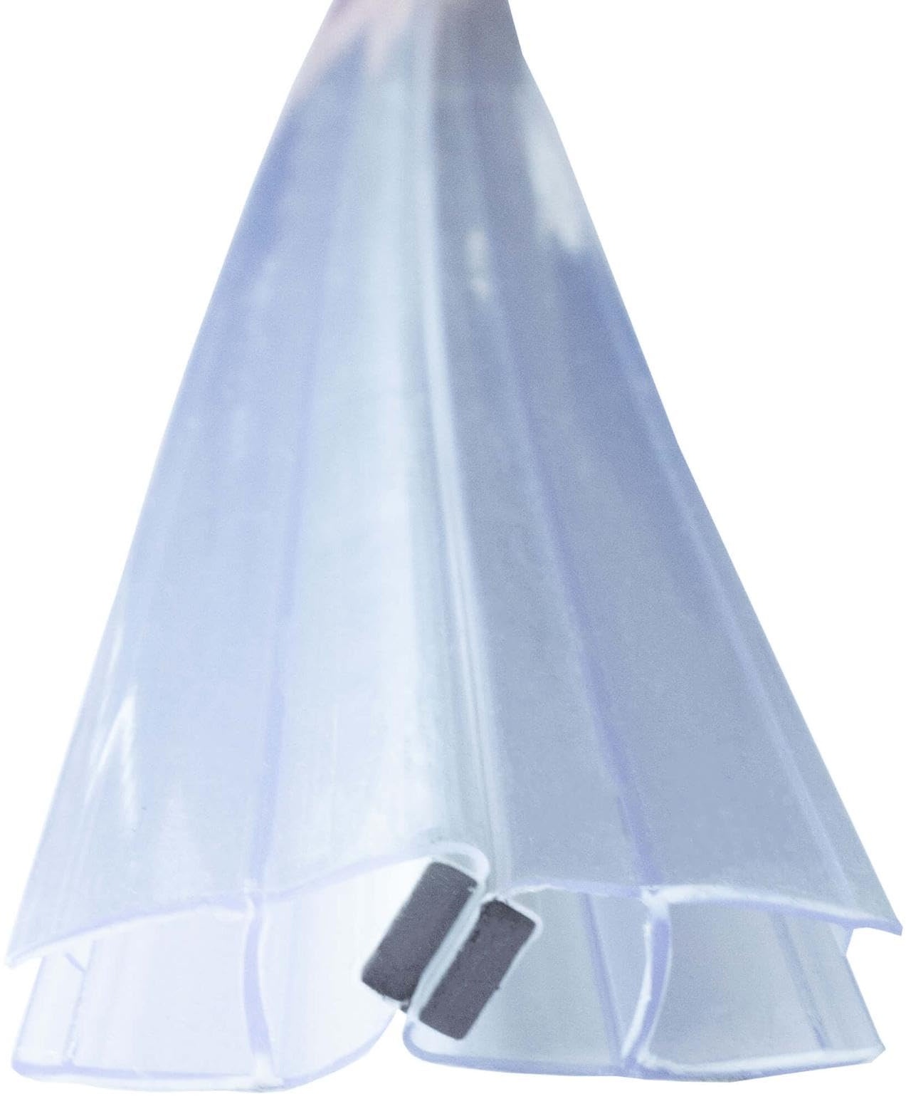 Duschdichtung Magnetdichtung für Duschtüren Transparent 8mm Glasstärke Schließwinkel von 135 und 180 Grad, versetzt, PVC Duschlippe